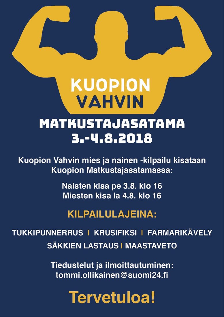 STRONGMAN - Kuopion Vahvin mies ja nainen kilpailu   |  