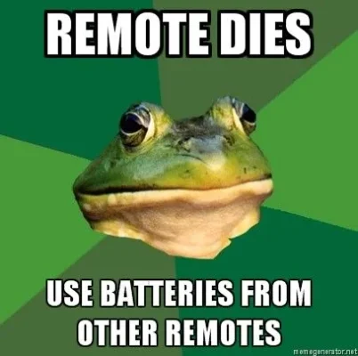 Foul-Bachelor-Frog-REMOTE-DIES-USE-BATTERIES-FROM-OTHER-REMOTES.webp